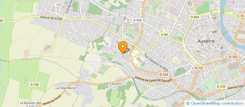localisation de l'entreprise MONSIEUR DRISS ZOUAGHI à AUXERRE