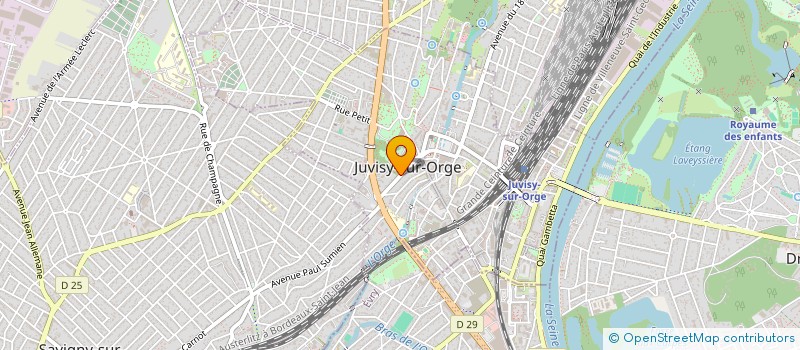 localisation de l'entreprise MONSIEUR DRISSA BAMBA à JUVISY-SUR-ORGE