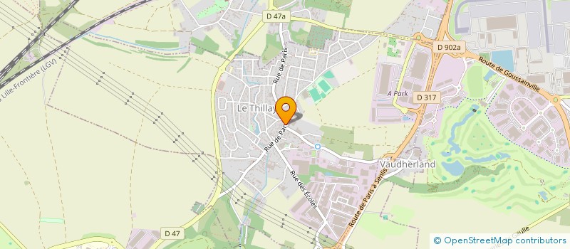 localisation de l'entreprise MONSIEUR DRISSA FOFANA  LE THILLAY