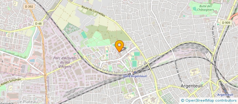 localisation de l'entreprise MONSIEUR DRISSA KANTE  ARGENTEUIL