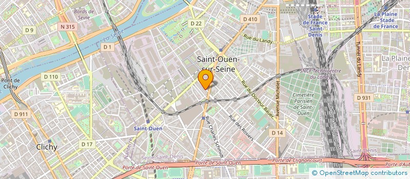 localisation de l'entreprise MONSIEUR DRISSA KONATE à SAINT-OUEN-SUR-SEINE