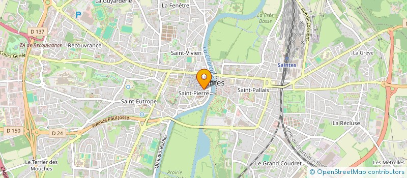 localisation de l'entreprise MONSIEUR DRISSA TRAORE  SAINTES