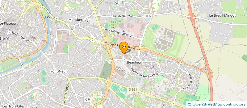 localisation de l'entreprise MONSIEUR DRISSE MONTEIRO  POITIERS