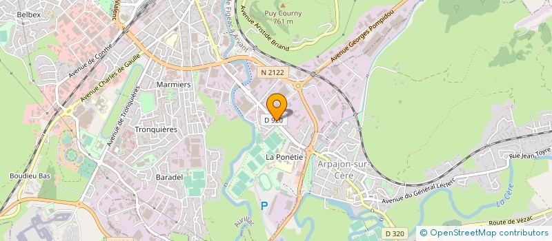 localisation de l'entreprise MONSIEUR DRISSI MARBOUH à AURILLAC