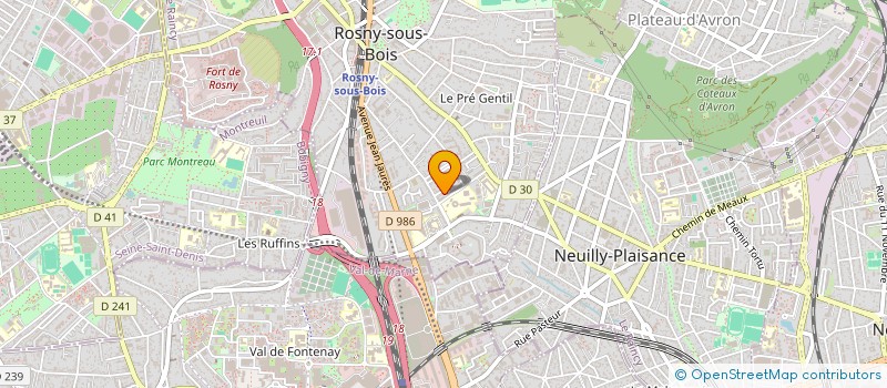 localisation de l'entreprise MONSIEUR DRUID KOTCHI à ROSNY-SOUS-BOIS