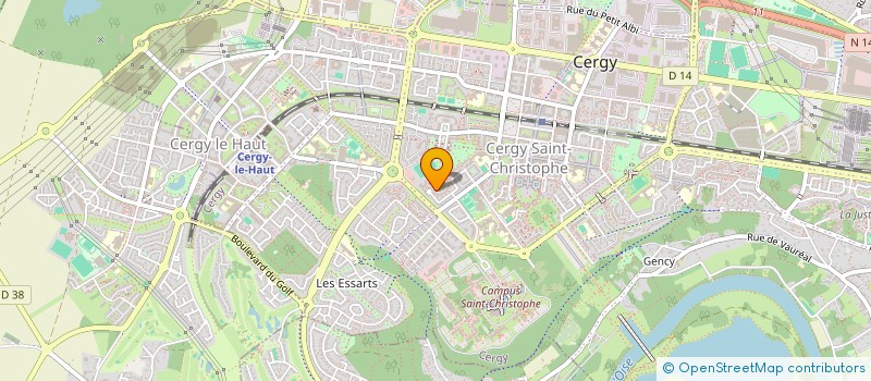 localisation de l'entreprise MONSIEUR DUBERTIL DUVERLY  CERGY