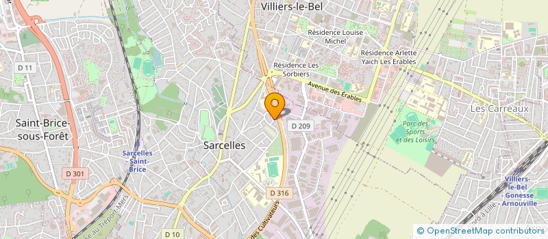 localisation de l'entreprise MONSIEUR DUC-TIN LUU  SARCELLES