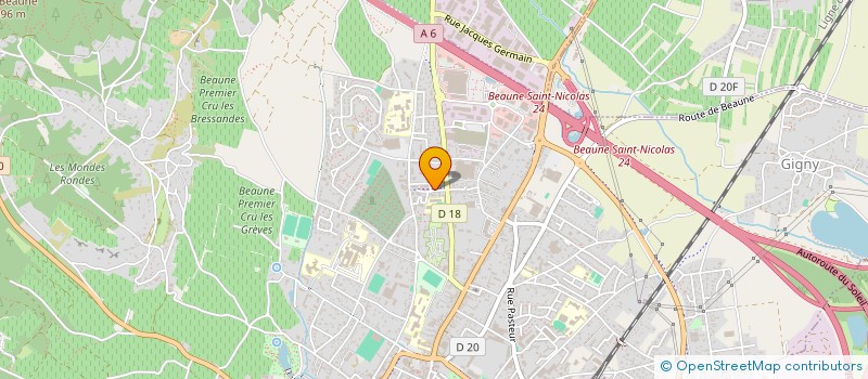 localisation de l'entreprise MONSIEUR DUFOUR MARTIN  CHOREY-LES-BEAUNE