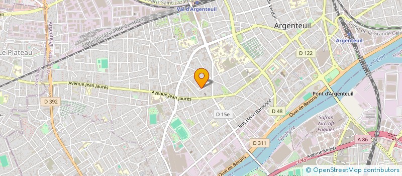 localisation de l'entreprise MONSIEUR DUFRID ALSAINT  ARGENTEUIL