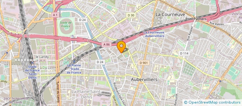 localisation de l'entreprise MONSIEUR DUIS WEISS  AUBERVILLIERS