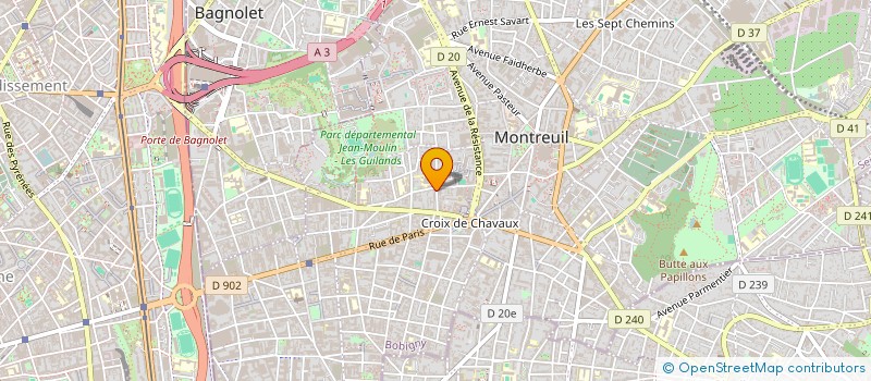 localisation de l'entreprise MONSIEUR DUKE HABIB à MONTREUIL