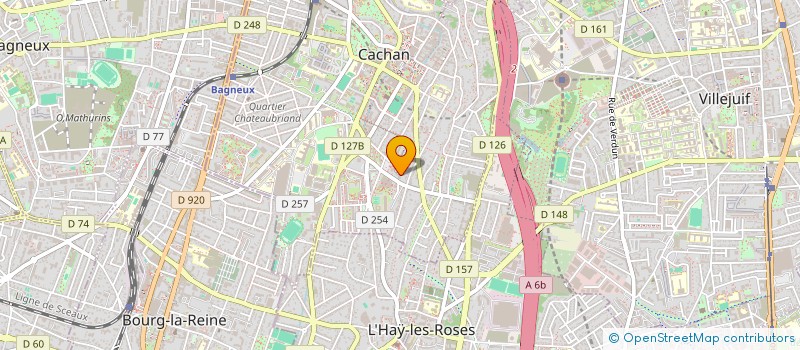 localisation de l'entreprise MONSIEUR DUKYEOL CHOI  CACHAN