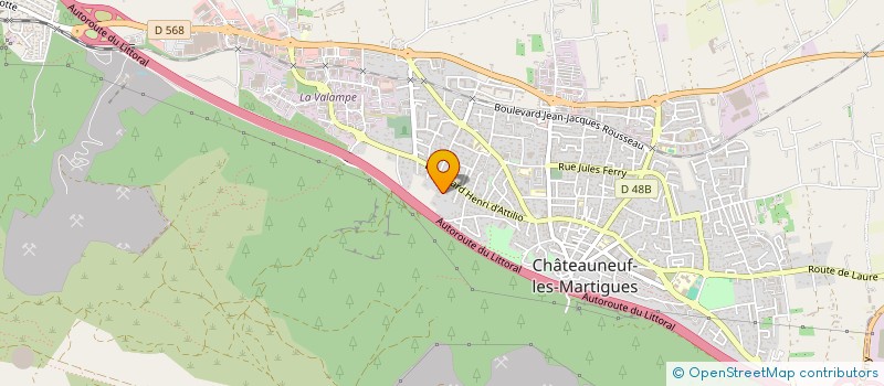 localisation de l'entreprise MONSIEUR DULCINIO DOS SANTOS à CHATEAUNEUF-LES-MARTIGUES