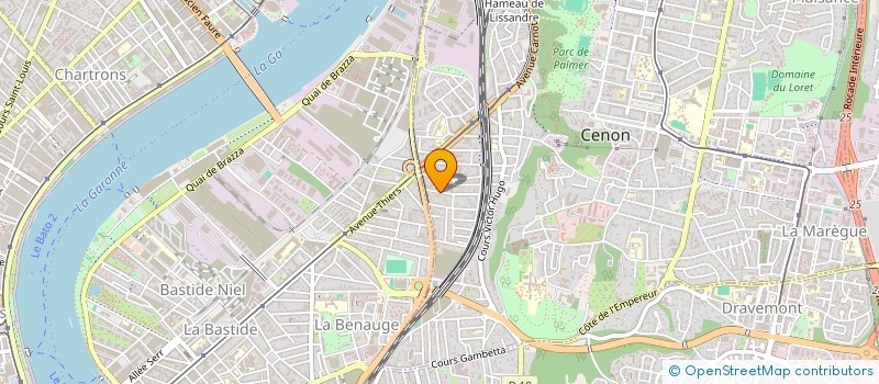 localisation de l'entreprise MONSIEUR DUMITRU CHIRICUTA  CENON