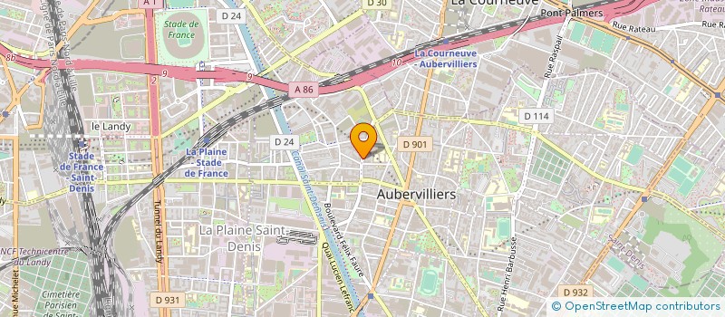 localisation de l'entreprise MONSIEUR DUMITRU-CONSTANTIN GURITA à AUBERVILLIERS