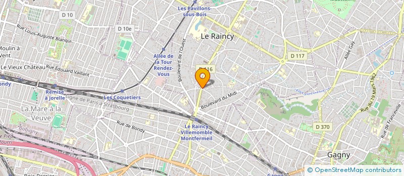 localisation de l'entreprise MONSIEUR DUMITRU GINSARI à LE RAINCY