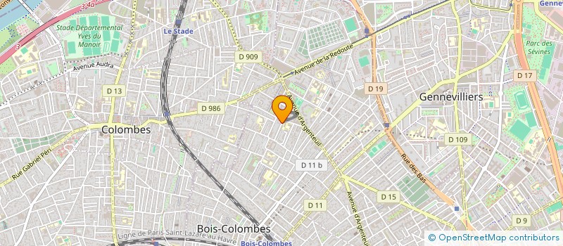 localisation de l'entreprise MONSIEUR DUMITRU IOAN TRUTA à BOIS-COLOMBES