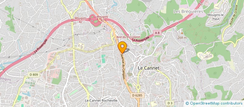 localisation de l'entreprise MONSIEUR DUMITRU ISTRATI à LE CANNET
