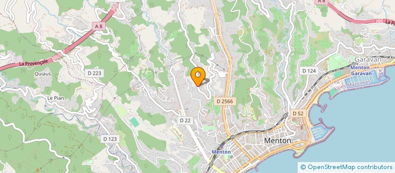 localisation de l'entreprise MONSIEUR DUMITRU MAISTRENCO  MENTON