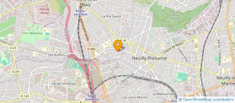 localisation de l'entreprise MONSIEUR DUMITRU PRASCA à ROSNY-SOUS-BOIS