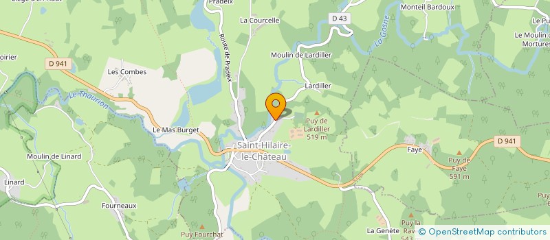 localisation de l'entreprise MONSIEUR DUNCAN BARBER à SAINT-HILAIRE-LE-CHATEAU