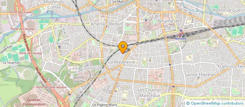 localisation de l'entreprise MONSIEUR DUNCAN DOWNES  RENNES