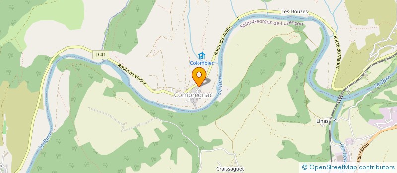 localisation de l'entreprise MONSIEUR DUNCAN LAFON  COMPREGNAC