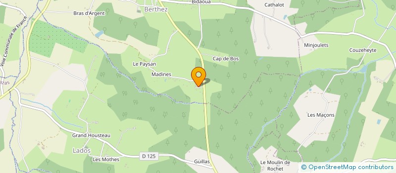 localisation de l'entreprise MONSIEUR DUNCAN TRUQUES  BERTHEZ