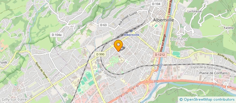 localisation de l'entreprise MONSIEUR DURAN KARATAS  ALBERTVILLE