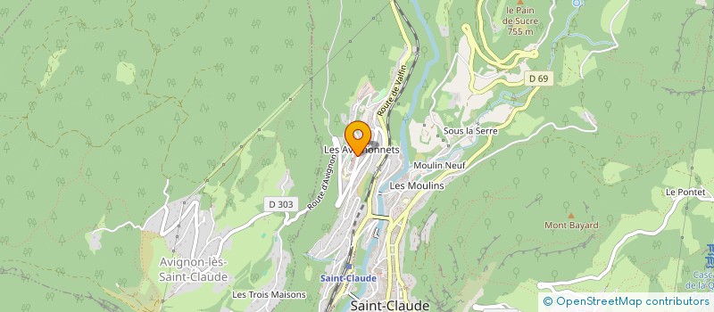 localisation de l'entreprise MONSIEUR DURMUS SAHIN  SAINT-CLAUDE