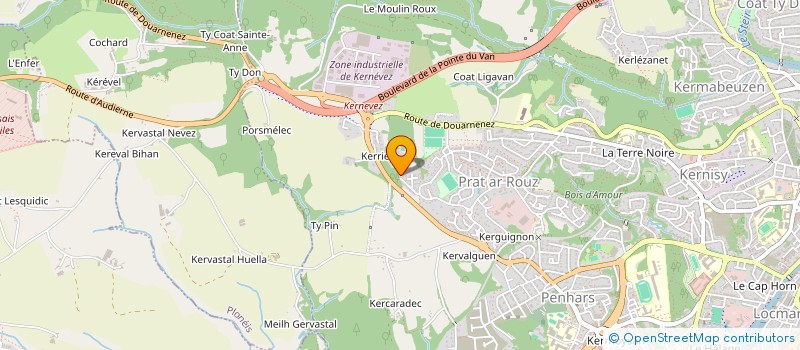 localisation de l'entreprise MONSIEUR DURSUN CAPAROGLU à QUIMPER