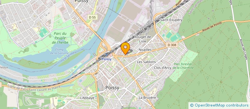 localisation de l'entreprise MONSIEUR DUSAN BOGDANOVIC à POISSY