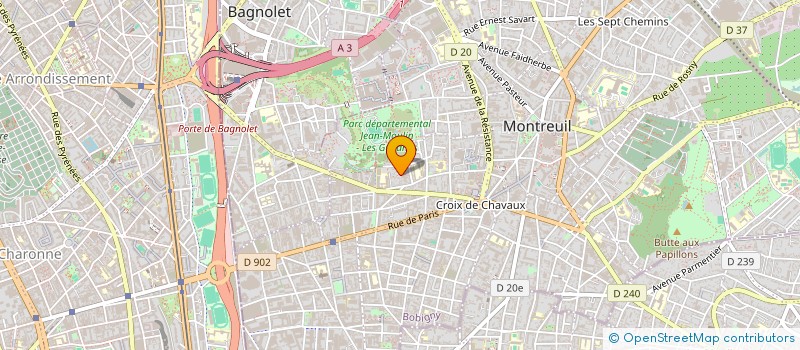 localisation de l'entreprise MONSIEUR DUSAN STOJANOVIC à MONTREUIL