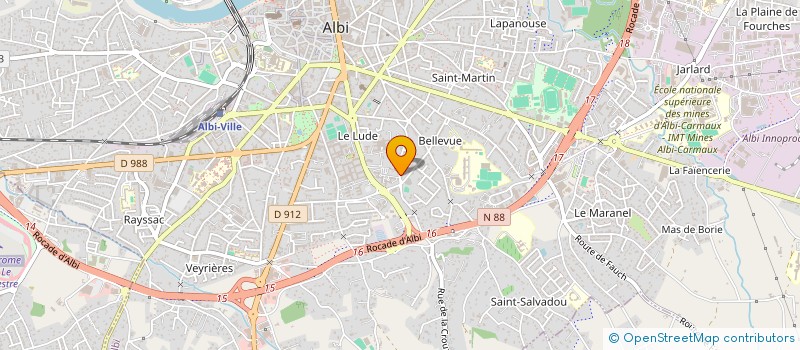 localisation de l'entreprise MONSIEUR DUVAN SAMUEL VETTORELLO  ALBI