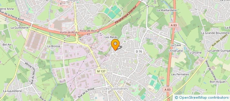 localisation de l'entreprise MONSIEUR DUY NGUYEN  LES SORINIERES