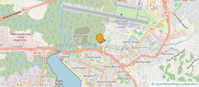 localisation de l'entreprise MONSIEUR DWAYANN HIPPON THETIS  LES ABYMES