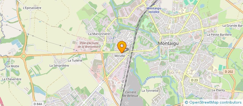 localisation de l'entreprise MONSIEUR DWAYN KERAUDREN à MONTAIGU-VENDEE