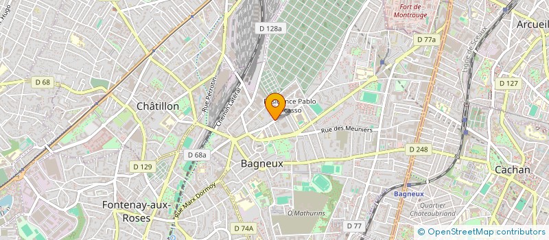 localisation de l'entreprise MONSIEUR DWAYNE GEORGE à BAGNEUX