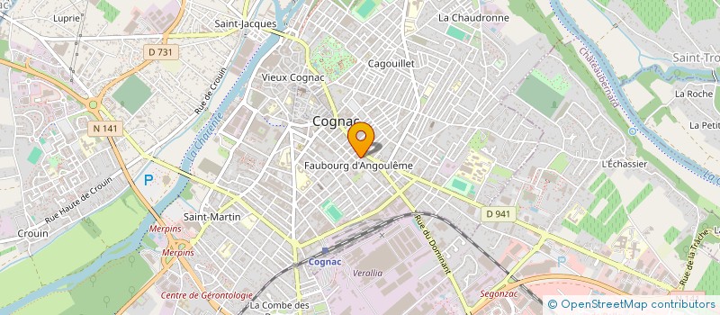localisation de l'entreprise MONSIEUR DY BOUNGOU COLO à COGNAC