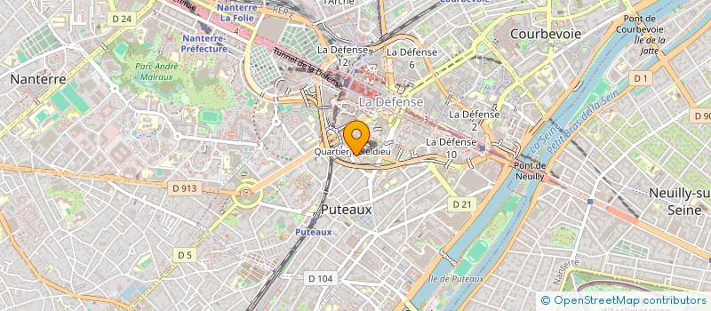 localisation de l'entreprise MONSIEUR DYLAN ALLOUCHE  PUTEAUX