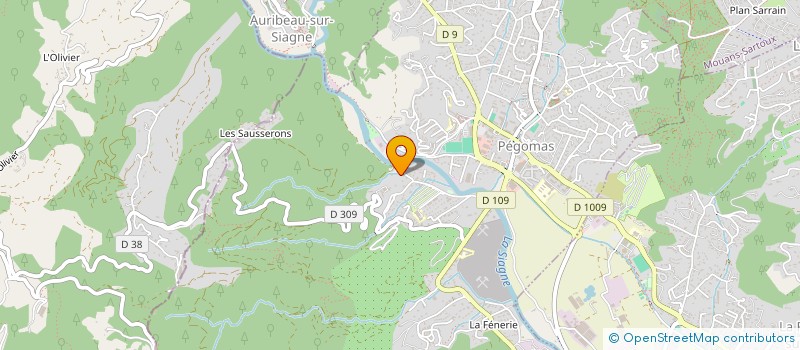 localisation de l'entreprise MONSIEUR DYLAN ANTOINE  PEGOMAS