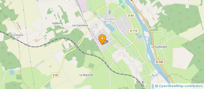 localisation de l'entreprise MONSIEUR DYLAN AUZANNEAU  CIVAUX