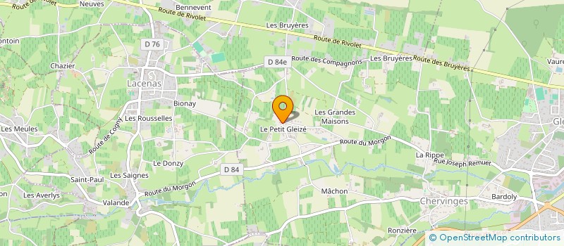 localisation de l'entreprise MONSIEUR DYLAN BACHELARD  GLEIZE