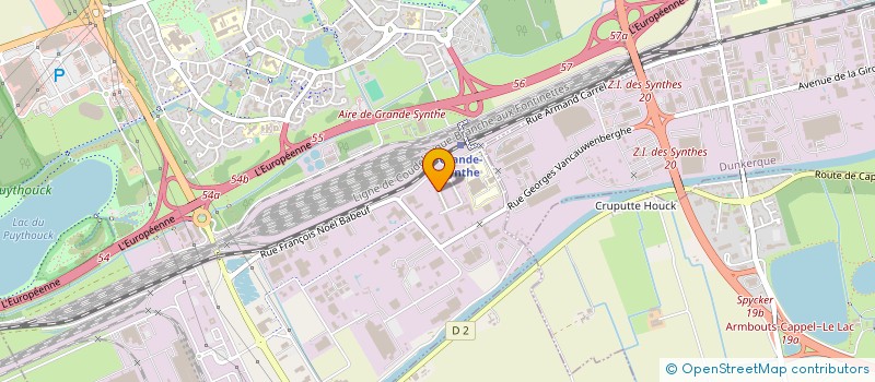 localisation de l'entreprise MONSIEUR DYLAN BAELEN  GRANDE-SYNTHE