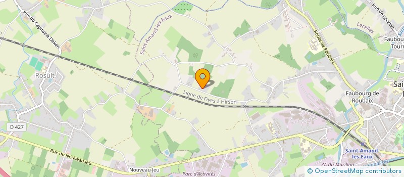 localisation de l'entreprise MONSIEUR DYLAN BAILLY  SAINT-AMAND-LES-EAUX