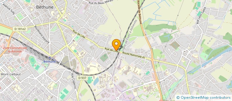 localisation de l'entreprise MONSIEUR DYLAN BAIOU  BETHUNE