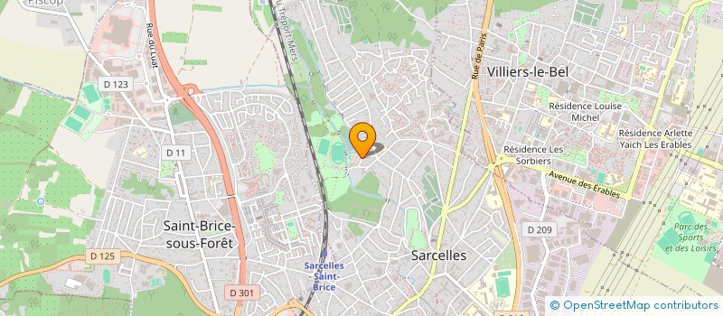 localisation de l'entreprise MONSIEUR DYLAN BARROS PEREIRA  SARCELLES