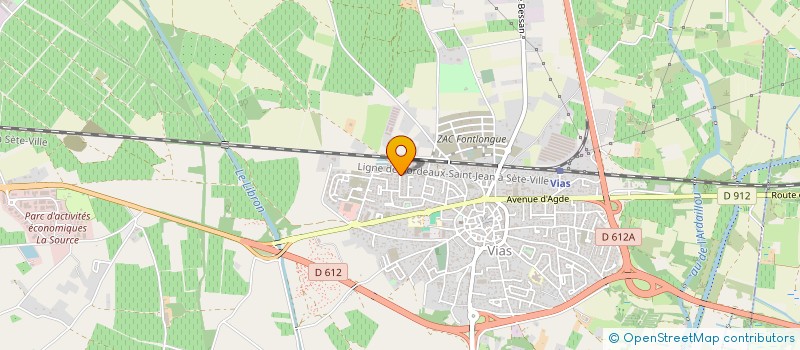 localisation de l'entreprise MONSIEUR DYLAN BARTHELEMY  VIAS