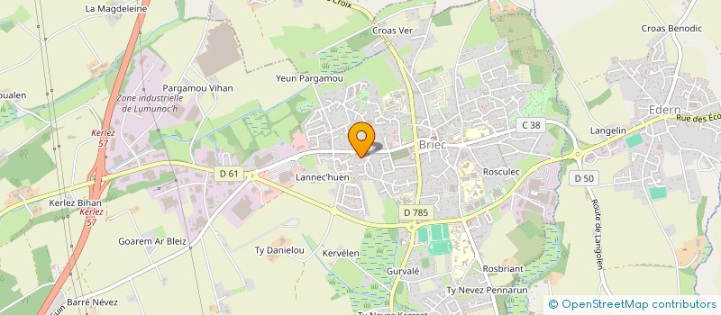 localisation de l'entreprise MONSIEUR DYLAN BATISTA  BRIEC