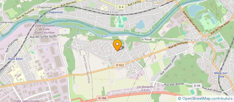 localisation de l'entreprise MONSIEUR DYLAN BEAUJOIN  MERY-SUR-OISE